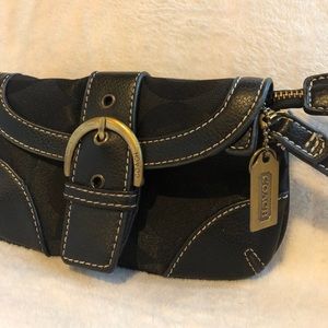 Coach Wristlet With Colorblock Signature